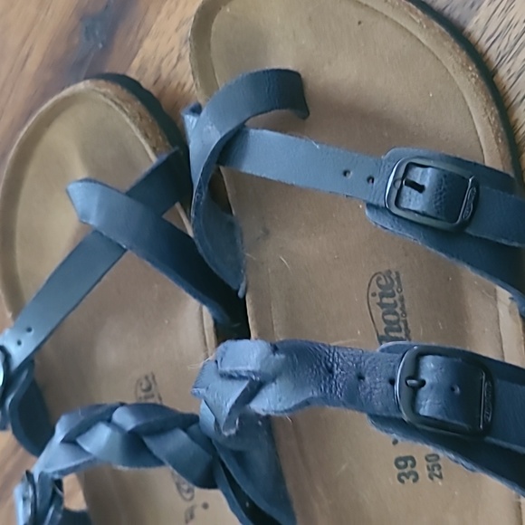 Aerothotic Blue Leather Slide Sandals Shoe Size 39 - Picture 2 of 4